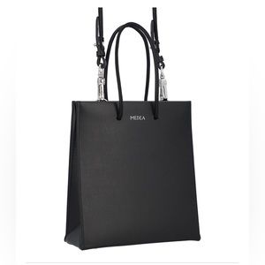 Medea Short Prima Bag  Black Genuine Leather